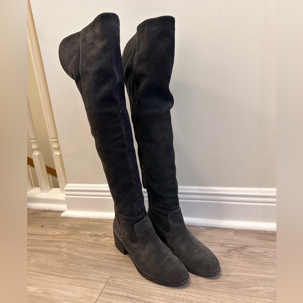 Over the knee suede boots!